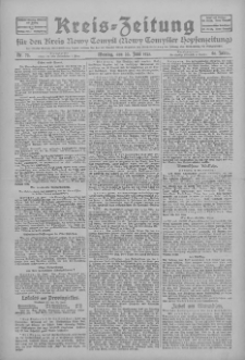 Kreis-Zeitung für d. Kreis Nowy-Tomysl: zugl. Nowy-Tomysler Hopfenzeitung 1925.06.22 Jg.50 Nr72