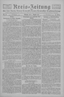 Kreis-Zeitung für d. Kreis Nowy-Tomysl: zugl. Nowy-Tomysler Hopfenzeitung 1925.08.03 Jg.50 Nr89