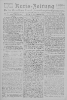 Kreis-Zeitung für d. Kreis Nowy-Tomysl: zugl. Nowy-Tomysler Hopfenzeitung 1925.09.18 Jg.50 Nr109