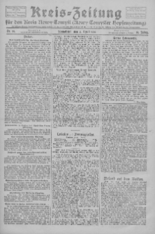Kreis-Zeitung f&uuml;r d. Kreis Nowy-Tomysl: zugl. Nowy-Tomysler Hopfenzeitung 1926. Jg.51 NrKreis-Zeitung f&uuml;r d. Kreis Nowy-Tomysl: zugl. Nowy-Tomysler Hopfenzeitung 1926.04.03 Jg.51 Nr39