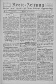 Kreis-Zeitung f&uuml;r d. Kreis Nowy-Tomysl: zugl. Nowy-Tomysler Hopfenzeitung 1926.04.07 Jg.51 Nr40