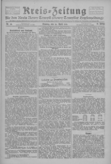 Kreis-Zeitung f&uuml;r d. Kreis Nowy-Tomysl: zugl. Nowy-Tomysler Hopfenzeitung 1926.04.26 Jg.51 Nr48