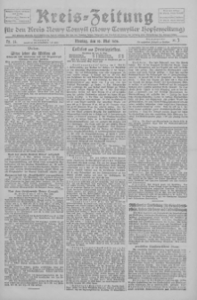 Kreis-Zeitung f&uuml;r d. Kreis Nowy-Tomysl: zugl. Nowy-Tomysler Hopfenzeitung 1926.05.10 Jg.51 Nr53