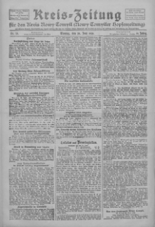 Kreis-Zeitung f&uuml;r d. Kreis Nowy-Tomysl: zugl. Nowy-Tomysler Hopfenzeitung 1926.06.28 Jg.51 Nr73