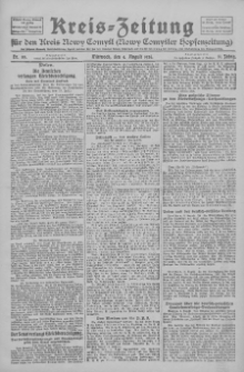 Kreis-Zeitung f&uuml;r d. Kreis Nowy-Tomysl: zugl. Nowy-Tomysler Hopfenzeitung 1926.08.04 Jg.51 Nr89