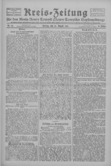 Kreis-Zeitung f&uuml;r d. Kreis Nowy-Tomysl: zugl. Nowy-Tomysler Hopfenzeitung 1926.08.20 Jg.51 Nr96