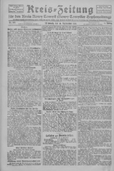 Kreis-Zeitung f&uuml;r d. Kreis Nowy-Tomysl: zugl. Nowy-Tomysler Hopfenzeitung 1926.09.15 Jg.51 Nr107