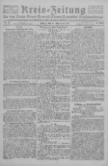 Kreis-Zeitung f&uuml;r d. Kreis Nowy-Tomysl: zugl. Nowy-Tomysler Hopfenzeitung 1926.09.24 Jg.51 Nr111