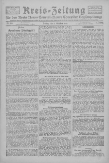 Kreis-Zeitung f&uuml;r d. Kreis Nowy-Tomysl: zugl. Nowy-Tomysler Hopfenzeitung 1926.10.01 Jg.51 Nr114