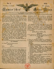 Samtersches Kreis-Blatt = Dziennik Powiatu Szamotulskiego 1879.01.02 Jg.25 Nr1