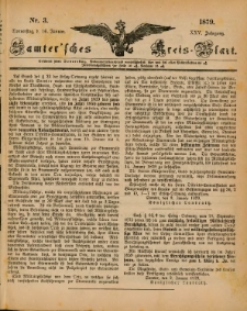 Samtersches Kreis-Blatt = Dziennik Powiatu Szamotulskiego 1879.01.16 Jg.25 Nr3