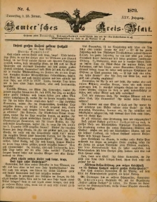 Samtersches Kreis-Blatt = Dziennik Powiatu Szamotulskiego 1879.01.23 Jg.25 Nr4