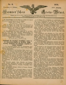 Samtersches Kreis-Blatt = Dziennik Powiatu Szamotulskiego 1879.02.06 Jg.25 Nr6