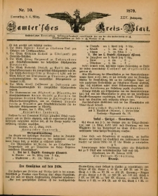 Samtersches Kreis-Blatt = Dziennik Powiatu Szamotulskiego 1879.03.06 Jg.25 Nr10