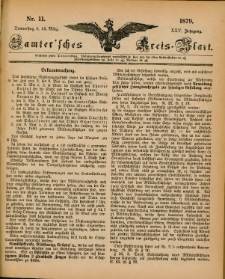 Samtersches Kreis-Blatt = Dziennik Powiatu Szamotulskiego 1879.03.13 Jg.25 Nr11