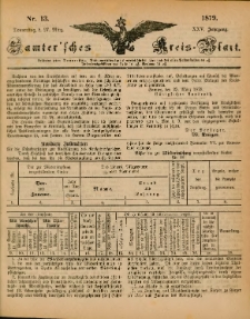 Samtersches Kreis-Blatt = Dziennik Powiatu Szamotulskiego 1879.03.27 Jg.25 Nr13