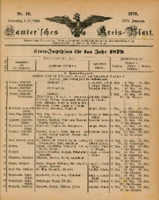 Samtersches Kreis-Blatt = Dziennik Powiatu Szamotulskiego 1879.04.17 Jg.25 Nr16