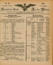 Samtersches Kreis-Blatt = Dziennik Powiatu Szamotulskiego 1879.05.08 Jg.25 Nr19