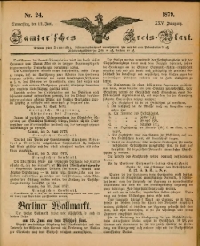 Samtersches Kreis-Blatt = Dziennik Powiatu Szamotulskiego 1879.06.12 Jg.25 Nr24