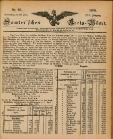 Samtersches Kreis-Blatt = Dziennik Powiatu Szamotulskiego 1879.06.26 Jg.25 Nr26