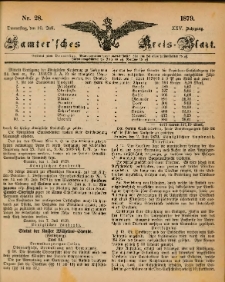 Samtersches Kreis-Blatt = Dziennik Powiatu Szamotulskiego 1879.07.10 Jg.25 Nr28