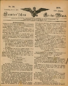 Samtersches Kreis-Blatt = Dziennik Powiatu Szamotulskiego 1879.07.17 Jg.25 Nr29
