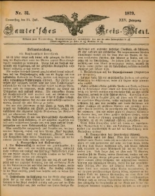 Samtersches Kreis-Blatt = Dziennik Powiatu Szamotulskiego 1879.07.31 Jg.25 Nr31