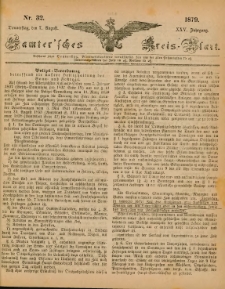 Samtersches Kreis-Blatt = Dziennik Powiatu Szamotulskiego 1879.08.07 Jg.25 Nr32