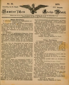 Samtersches Kreis-Blatt = Dziennik Powiatu Szamotulskiego 1879.08.28 Jg.25 Nr35