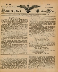 Samtersches Kreis-Blatt = Dziennik Powiatu Szamotulskiego 1879.10.30 Jg.25 Nr44