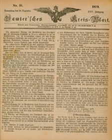 Samtersches Kreis-Blatt = Dziennik Powiatu Szamotulskiego 1879.12.18 Jg.25 Nr51
