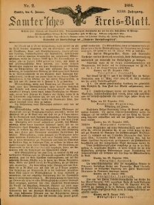 Samtersches Kreis-Blatt = Dziennik Powiatu Szamotulskiego 1886.01.06 Jg.32 Nr2