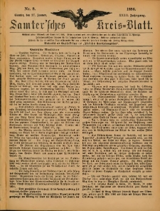 Samtersches Kreis-Blatt = Dziennik Powiatu Szamotulskiego 1886.01.27 Jg.32 Nr8