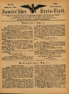 Samtersches Kreis-Blatt = Dziennik Powiatu Szamotulskiego 1886.03.03 Jg.32 Nr18