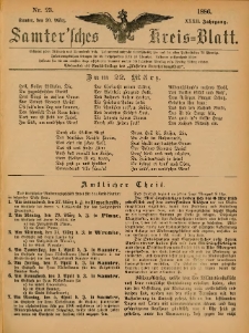 Samtersches Kreis-Blatt = Dziennik Powiatu Szamotulskiego 1886.03.20 Jg.32 Nr23