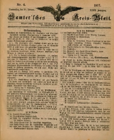 Samtersches Kreis-Blatt = Dziennik Powiatu Szamotulskiego 1877.01.25 Jg.23 Nr4