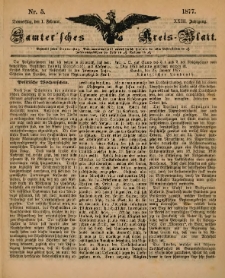 Samtersches Kreis-Blatt = Dziennik Powiatu Szamotulskiego 1877.02.01 Jg.23 Nr5