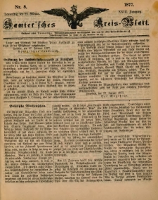 Samtersches Kreis-Blatt = Dziennik Powiatu Szamotulskiego 1877.02.22 Jg.23 Nr8