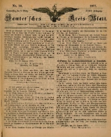 Samtersches Kreis-Blatt = Dziennik Powiatu Szamotulskiego 1877.03.08 Jg.23 Nr10