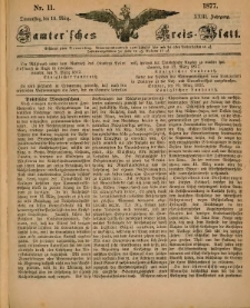 Samtersches Kreis-Blatt = Dziennik Powiatu Szamotulskiego 1877.03.15 Jg.23 Nr11