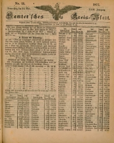 Samtersches Kreis-Blatt = Dziennik Powiatu Szamotulskiego 1877.05.24 Jg.23 Nr21