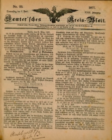 Samtersches Kreis-Blatt = Dziennik Powiatu Szamotulskiego 1877.06.07 Jg.23 Nr23