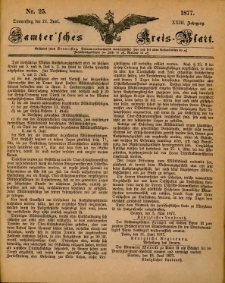 Samtersches Kreis-Blatt = Dziennik Powiatu Szamotulskiego 1877.06.21 Jg.23 Nr25
