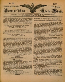 Samtersches Kreis-Blatt = Dziennik Powiatu Szamotulskiego 1877.09.06 Jg.23 Nr36