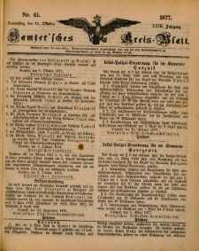 Samtersches Kreis-Blatt = Dziennik Powiatu Szamotulskiego 1877.10.11 Jg.23 Nr41