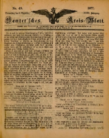 Samtersches Kreis-Blatt = Dziennik Powiatu Szamotulskiego 1877.12.06 Jg.23 Nr49