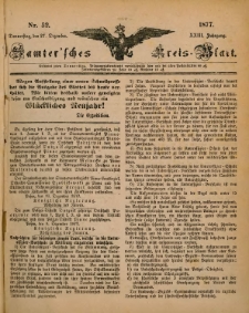 Samtersches Kreis-Blatt = Dziennik Powiatu Szamotulskiego 1877.12.27 Jg.23 Nr52