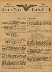 Samtersches Kreis-Blatt = Dziennik Powiatu Szamotulskiego 1886.07.10 Jg.32 Nr55