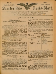 Samtersches Kreis-Blatt = Dziennik Powiatu Szamotulskiego 1886.07.17 Jg.32 Nr57