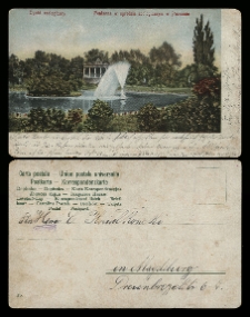 Ogród Zoologiczny. Fontanna w ogrodzie zoologicznym w Poznaniu.